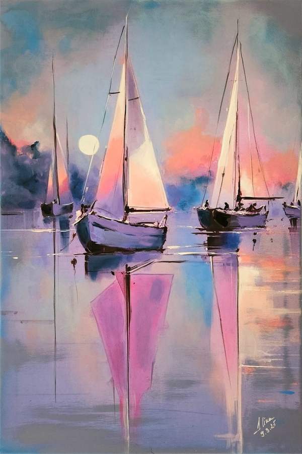 ArteDiAlina.com painting: Full Moon